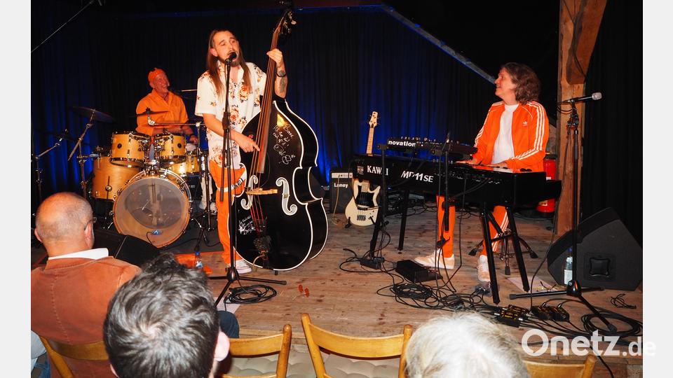 Seit 34 Jahren musizieren Toby „The Cosmic Pope“ Mayerl (Piano) und Michael „Michon“ Deiml (Schlagzeug und Gesang) schon zusammen und haben nun mit Sebastian Hofbauer (Sänger, Bass- und Kontrabassist sowie Schlagzeuger) die perfekte Ergänzung gefunden. Bild: krb