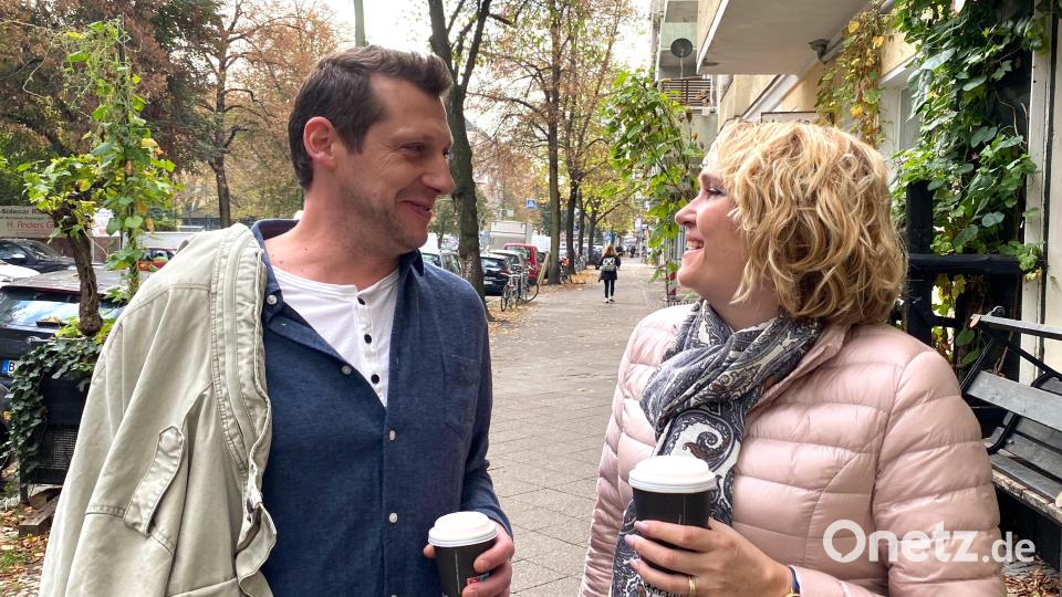 Der Oberpfälzer André Großer und Eva bei dem Treffen in Berlin. Archivbild: DKMS