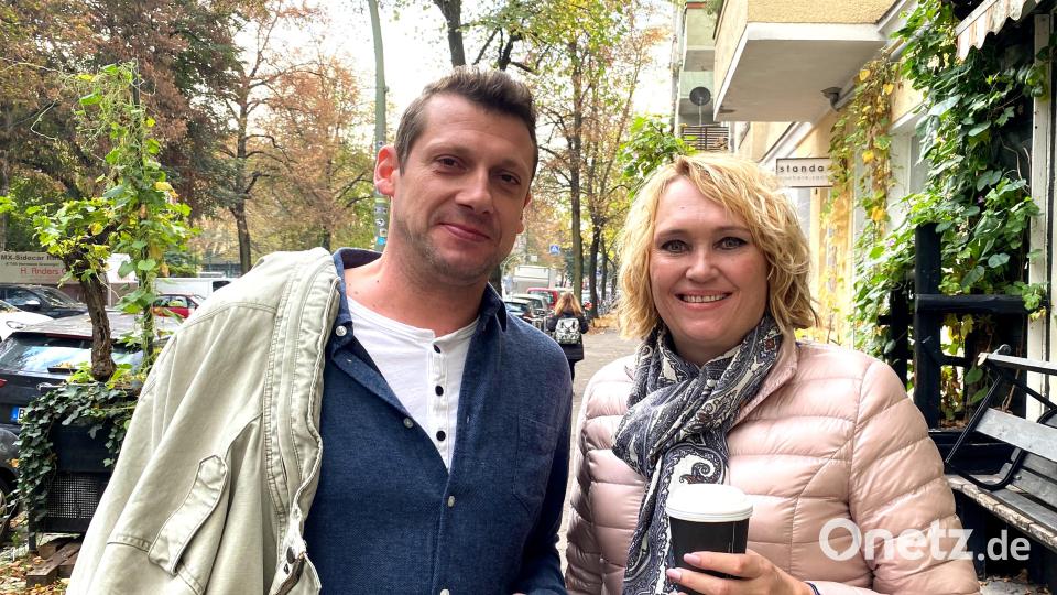 Der Oberpfälzer André Großer und Eva bei dem Treffen in Berlin. Archivbild: DKMS