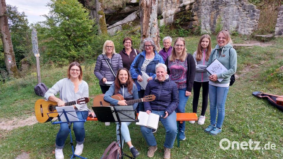 Musik gehörte ebenso zur Dekanatsaktion auf der Burgruine Weißenstein. Bild: Maximilian Pravida/exb