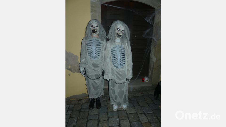 Einige geschminkte Horrorgesichter waren durchaus gruselig. Bild: rn