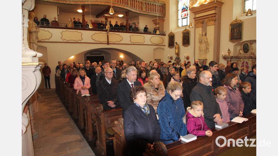 Die Beidler Pfarrkirche war fast voll besetzt. Bild: kro