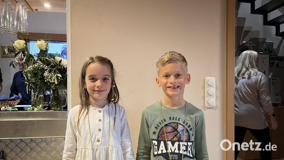 Das Kinderprinzenpaar Lea I. und Lukas III. Bild: egl