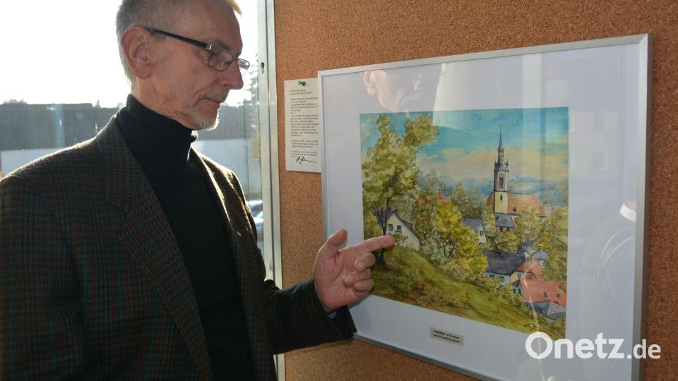 Hartmut Zimmermann hielt eine Ansicht von Arzberg im Bild fest. Bild: jr