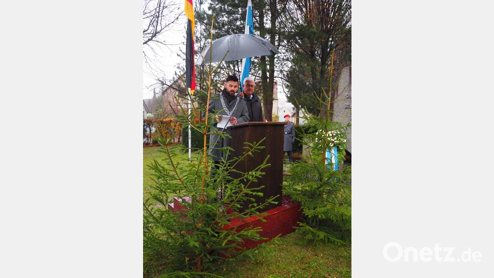 Volkstrauertag 2023 in Neustadt/WN. Bild: krb