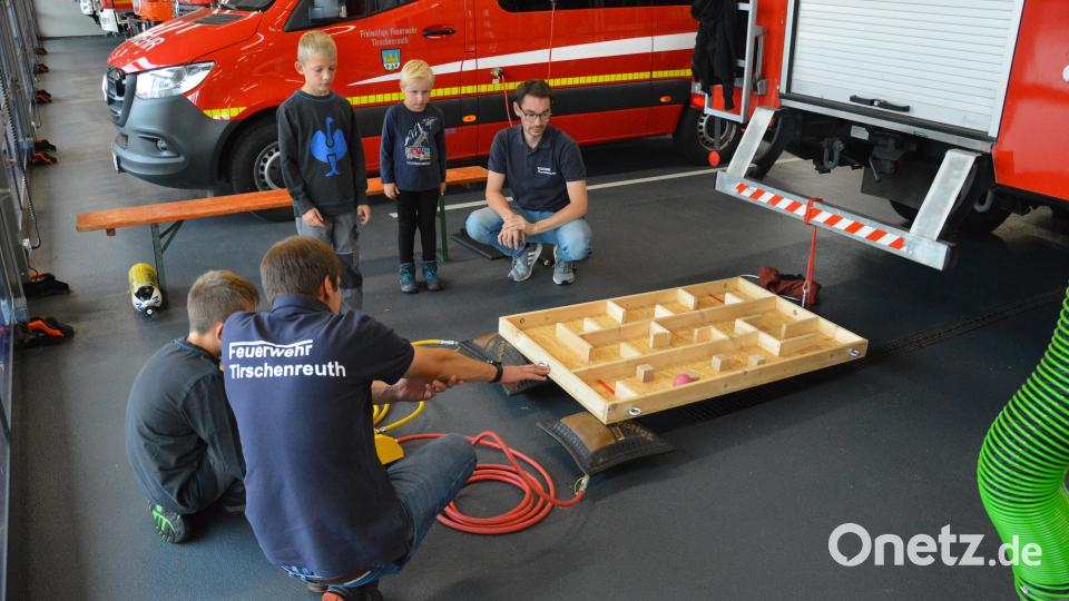 Beim Ferienprogramm der Feuerwehr Tirschenreuth war das Ball-Labyrinth eine Station. Archivbild: Feuerwehr Tirschenreuth/exb