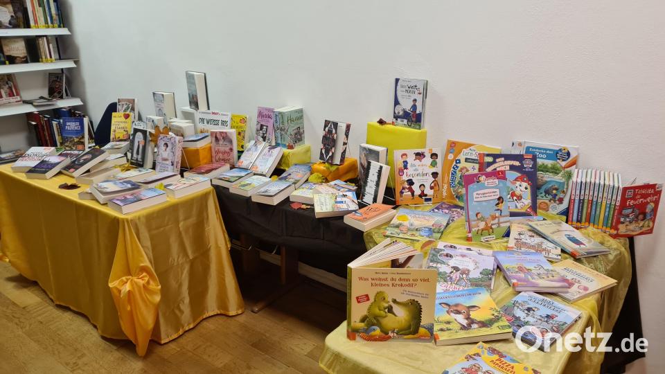 Eine große Auswahl an Büchern wurde vorbereitet für den Schmökerabend. Bild: Gemeindebücherei Kulmain/exb