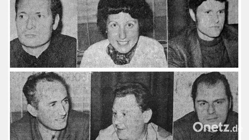 Die erste FGV-Vorstandsriege 1973 bildeten (oben von links) Obmann Siegfried Schäller, Stellvertretende Obfrau Lisa Rumsauer, Kassier Friedhart Gähler, (unten von links) Schriftführer Helmut Flögel, Wanderwart Oswald Beierlein und Wegewart Alfred Höcht. Bild: Archiv FGV Speichersdorf/exb