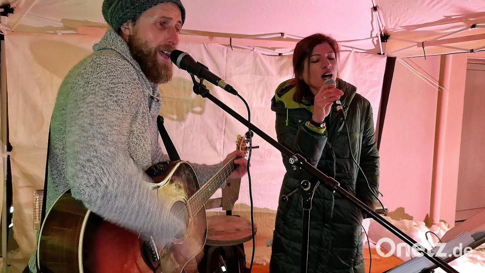 Musik bei der Dorfweihnacht. Bild: R. Kreuzer