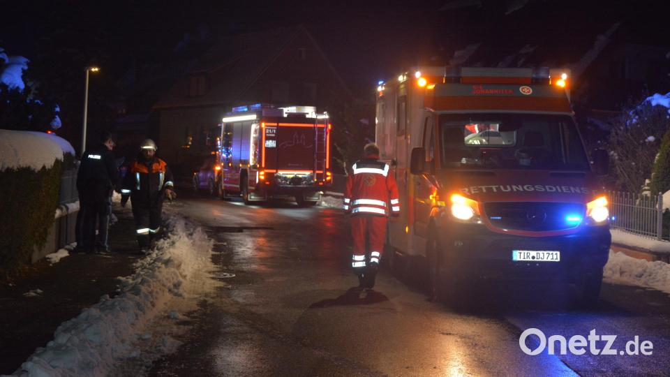 Großeinsatz der Rettungskräfte am Donnerstag gegen 16.45 Uhr im Siedlungsweg in Pleußen. Bild: jr