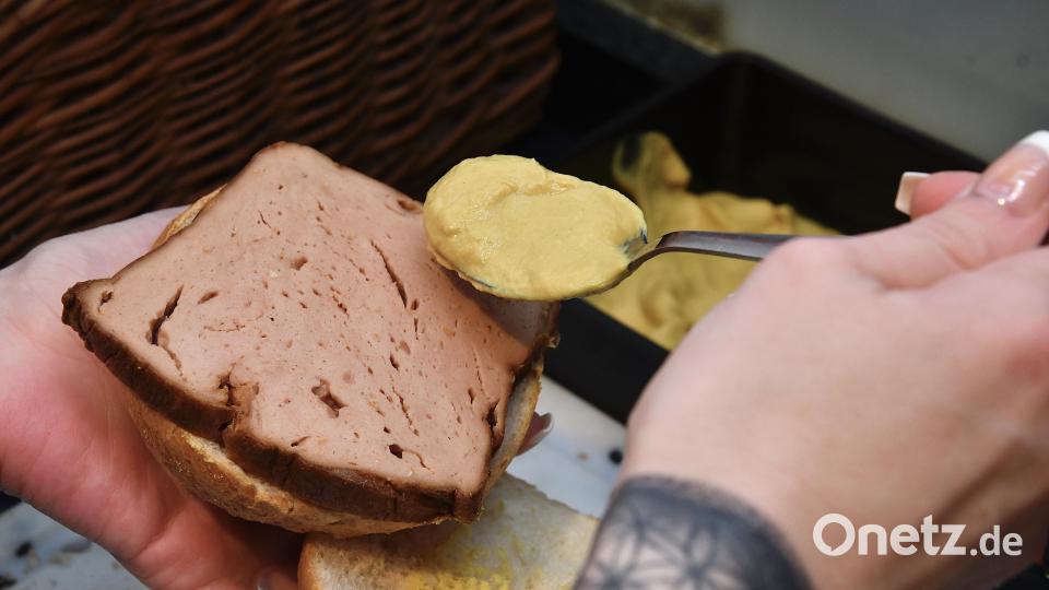 So sieht er aus, der vegane Leberkäse der Metzgerei Bär aus Sulzbach-Rosenberg. Bild: Petra Hartl