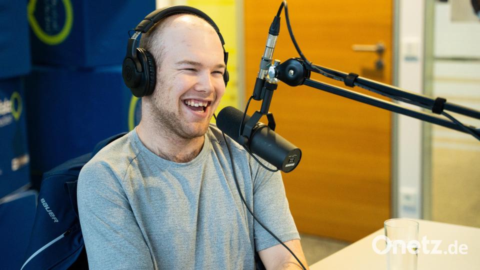 Tyler Ward im Podcast-Studio von Oberpfalz Medien Bild: Marina Gube