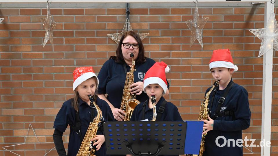 Dieses Sax-Quartett begeisterte beim Auftritt. Bild: sak