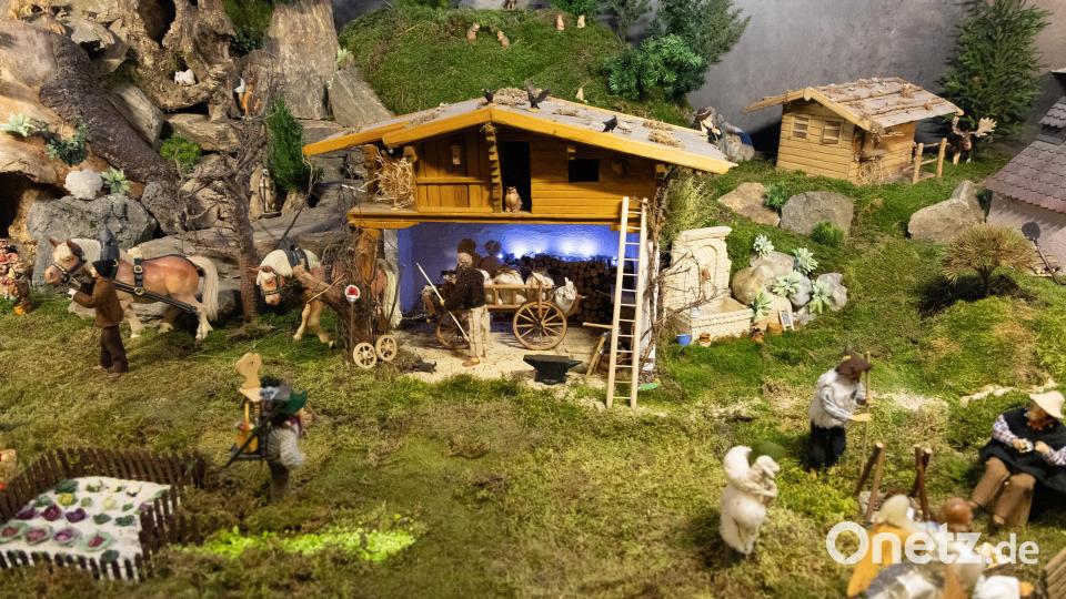 Zu sehen gab&#039;s auch eine Krippenlandschaft. Bild: rw