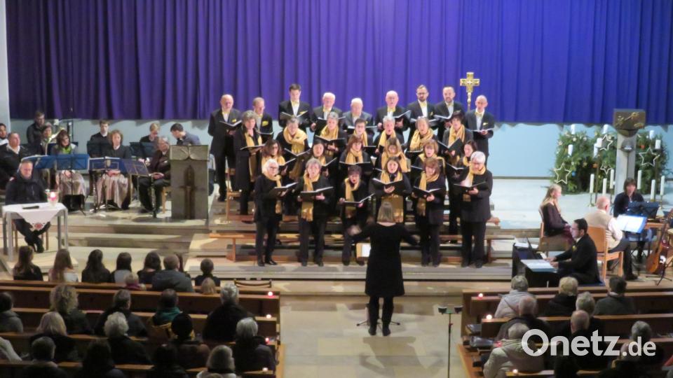 Die Chorgemeinschaft hatte Unterstützung von der Zithergruppe und der Neustädter Klarinettenmusik. Außerdem spielte Tobias Rupprecht auf der Orgel. Bild: adj