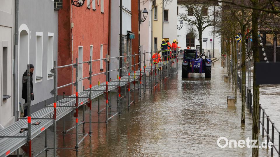 An einen Heiligabend-Spaziergang war am Vormittag hier nicht zu denken. Bild: Wolfgang Steinbacher