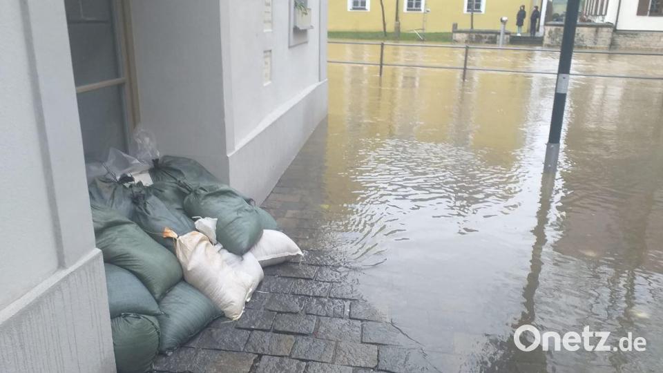 Am Notstain-Haus kommt die Vils schon gefährlich nahe. Bild: tk