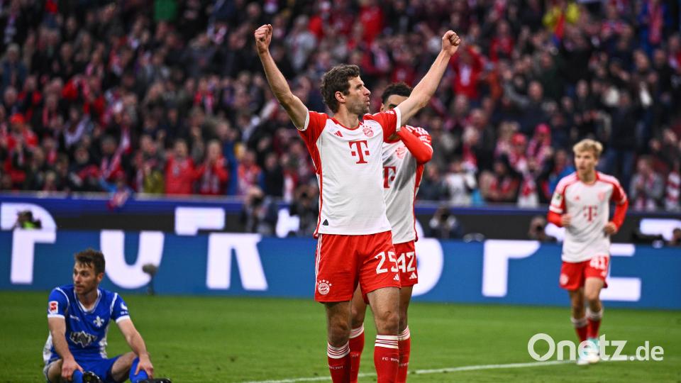 Klassenclown, de-facto-Pressesprecher, Fan-Liebling, Integrationsbeauftragter - Thomas Müller hatte auch 2023 viele Rollen beim FC Bayern München. Bild: Tom Weller/dpa