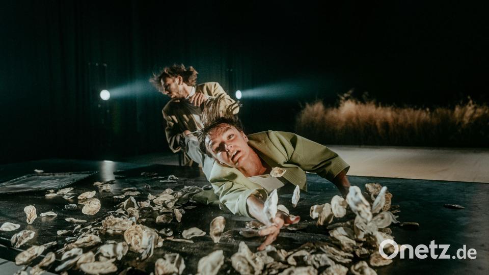 Szene aus der Tanzproduktion „Non upgraded existence“. Bild: Nicolas Clausen/exb