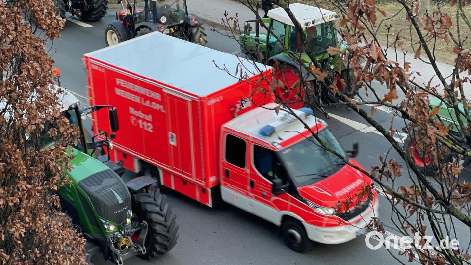 In der Weidener Innenstadt hat die Rettungsgasse in diesem Fall problemlos funktioniert. Bild: za