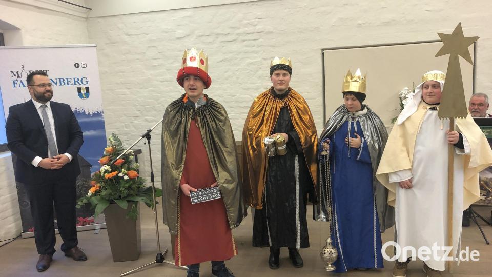 Für einen Blickfang sorgten die Sternsinger von Sankt Pankratius. Bild: wro