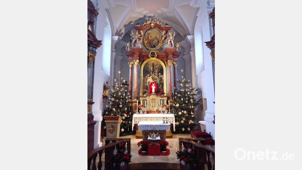 So sieht es in St. Sebastian von innen aus. Das Gotteshaus gehört zur Pfarrei St. Georg Amberg. Bild: Markus Brunner/exb