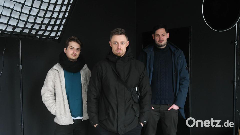 Michael Kutscher, Benjamin Kahnes und Valera Westfal (von links). Bild: Gabi Schönberger