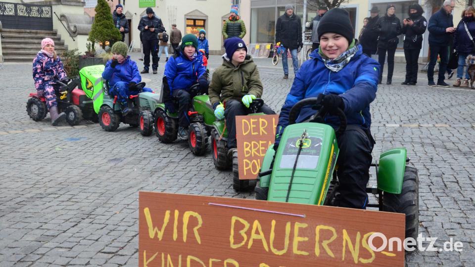 Kinder-Protest in der Fußgängerzone. Bild: Kunz
