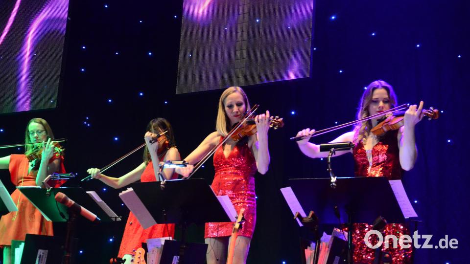 Das Streicherquartett der Band &quot;Titanium&quot;. Bild: Kunz