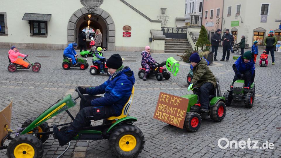 Kinder-Protest in der Fußgängerzone. Bild: Kunz
