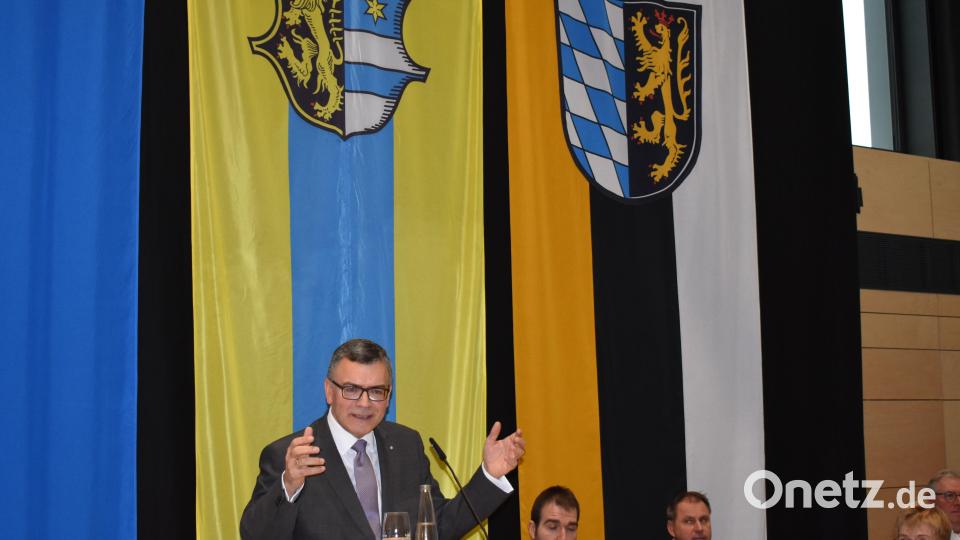 Staatsministers Dr. Florian Herrmann als Hauptredner beim Neujahrsempfang. Bild: rgr