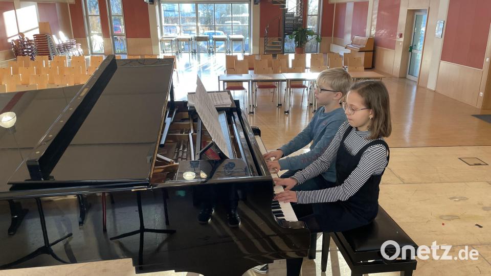 Pauline und Anton Liewald belegten den ersten Platz im Regionalwettbewerb &quot;Jugend musiziert&quot; . Kommenden Sonntag spielen sie beim Preisträgerkonzert in Sulzbach-Rosenberg Bild: Manuel Liewald/exb