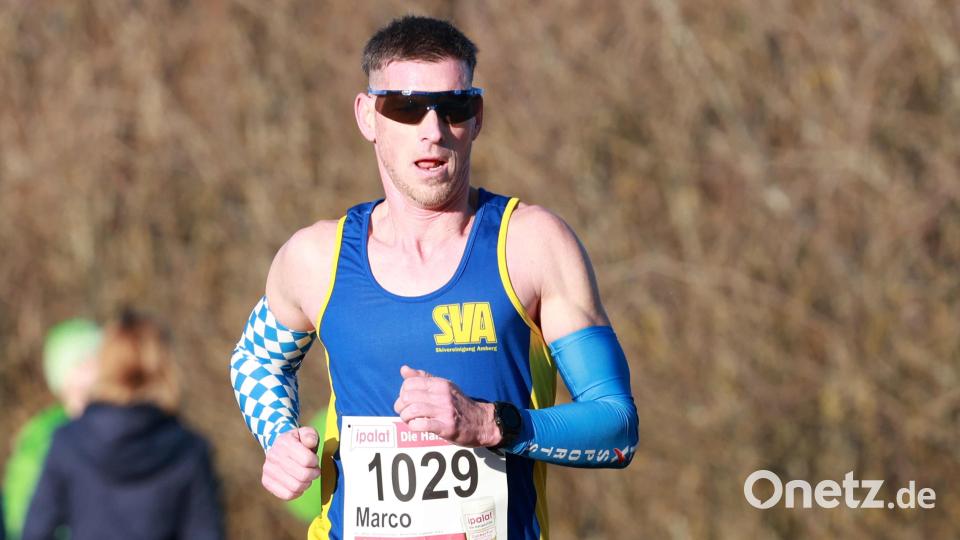 Marco Benz von der Skivereinigung Amberg wurde bayerischer Vizemeister im Crosslauf. Bild: Theo Kiefner