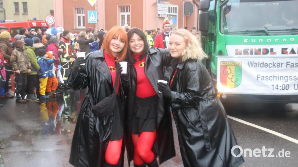 Viele bunte Kostüme gabs am Faschingszug in Pressath. Bild: sne