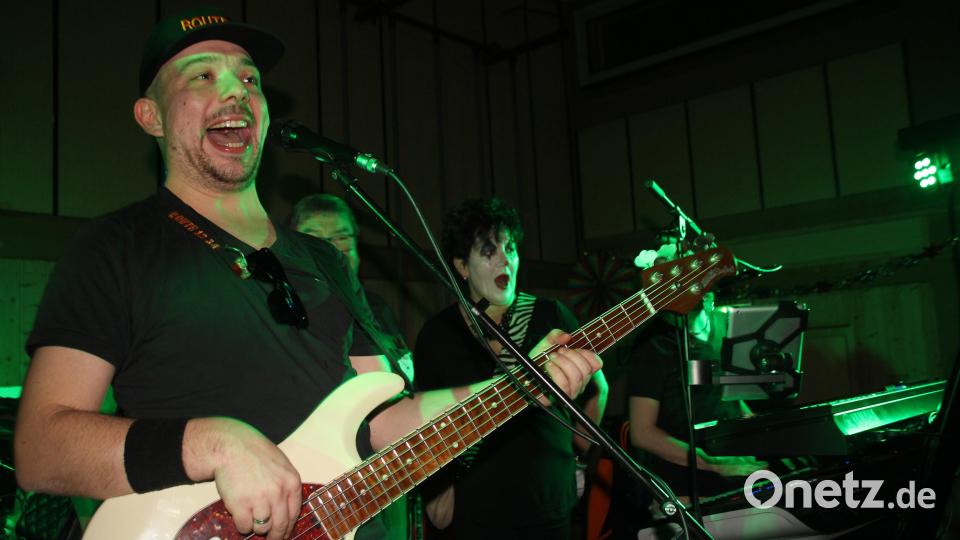 Faschingsfreude pur herrscht auch bei den Musikern. Bild: frd