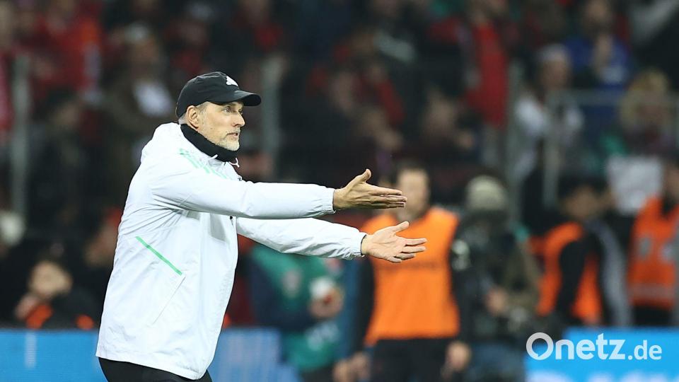 Bayern-Trainer Thomas Tuchel dirigierte sein Team von der Seitenlinie aus. Bild: Rolf Vennenbernd/dpa