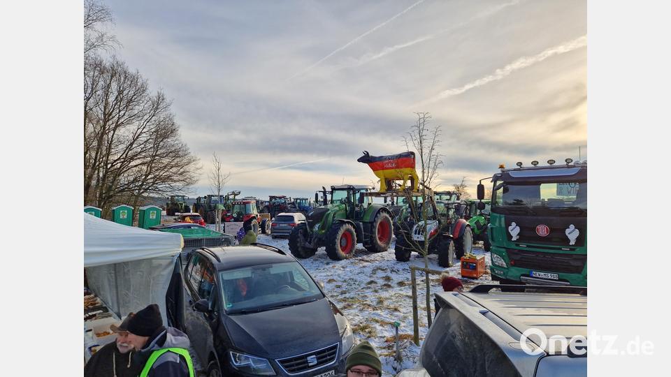 Rund 1000 Bulldogs parkten laut Veranstalter auf der Wiese oder auf ausgewiesenen Parkplätzen. Bild: Andreas Schmid / exb
