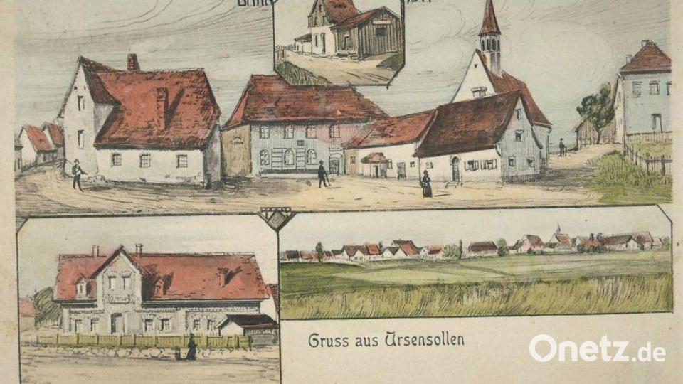 Diese Postkarte von etwa 1964 zeigt das Kirchenumfeld um 1964. Bild: Archiv Josef Schmaußer