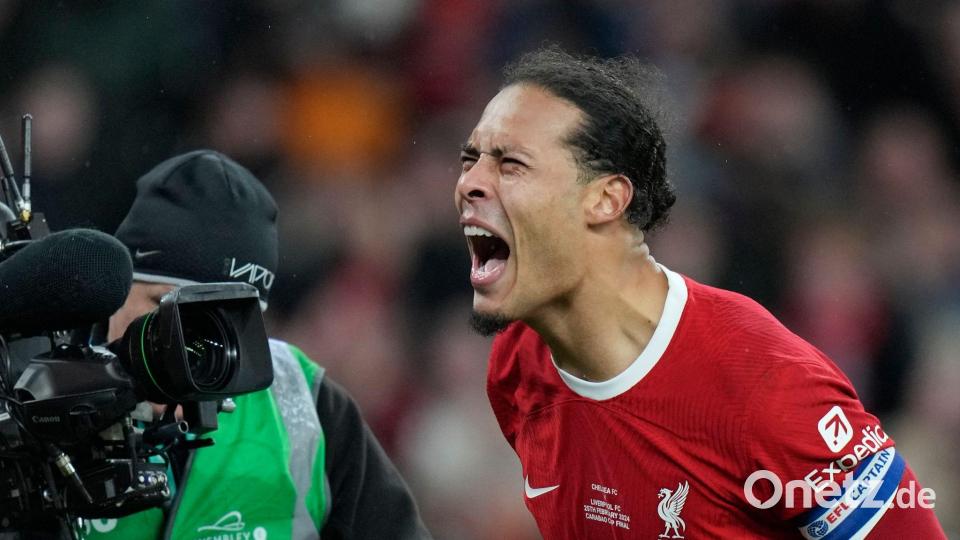 Virgil van Dijk köpfte Liverpool zum Sieg. Bild: Alastair Grant/AP/dpa