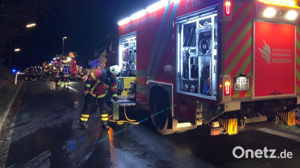 Einen Küchenbrand löschte die Feuerwehr am Montagabend in Schönhaid bei Wiesau. Bild: wro