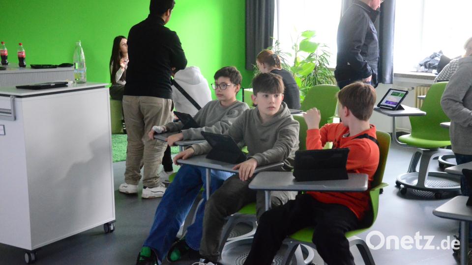 Viel bestaunt ist das Klassenzimmer der Zukunft. Bild: Kunz