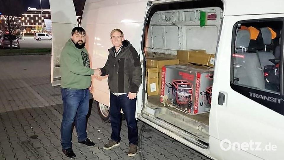 Von den Spendengeldern wurden Heizungen finanziert, die vor einiger Zeit am die ukrainische Wohltätigkeitsorganisation &quot;Hospitallers Paramedics&quot; übergeben wurden. Bild: rgr