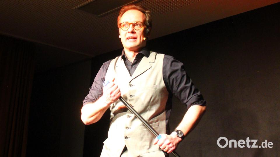 René Sydow begeisterte am Freitagabend auf der &quot;Futura&quot;-Bühne in Windischeschenbach Bild: stg