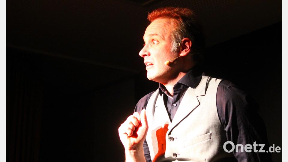 René Sydow begeisterte am Freitagabend auf der &quot;Futura&quot;-Bühne in Windischeschenbach Bild: stg