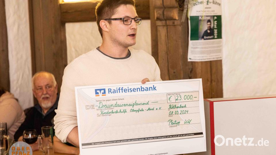 Spendenübergabe und Nachfeier Röthenbacher Dorfweihnacht Bild: rw