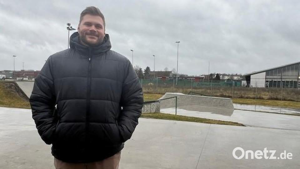 Felix von der Ohe, Leiter der Abteilung Freestyle Mountainbike beim TV 1861 Amberg, gehört zur Gruppe derer, die sich um den Skatepark kümmern. Bild: Heike Unger