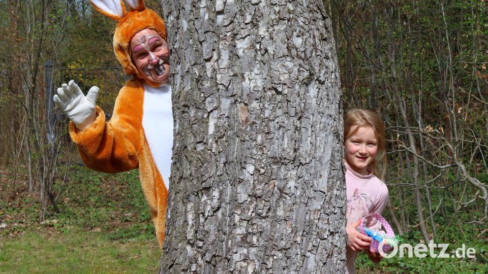 Der Osterhase hat auch dieses Mal wieder im Park der Villa Max manches Nest versteckt. Bild: mfh