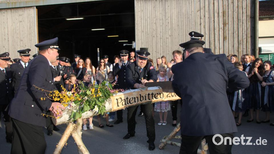 Mit einer nicht besonders schneidigen Säge muss eine Birke zersägt werden. Bild: frd