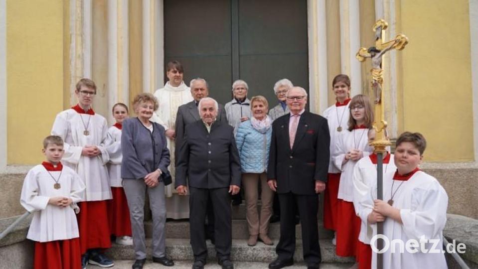 Feier des 75-jährigen Kommunionjubiläums. Bild: Rainer Gottas/exb