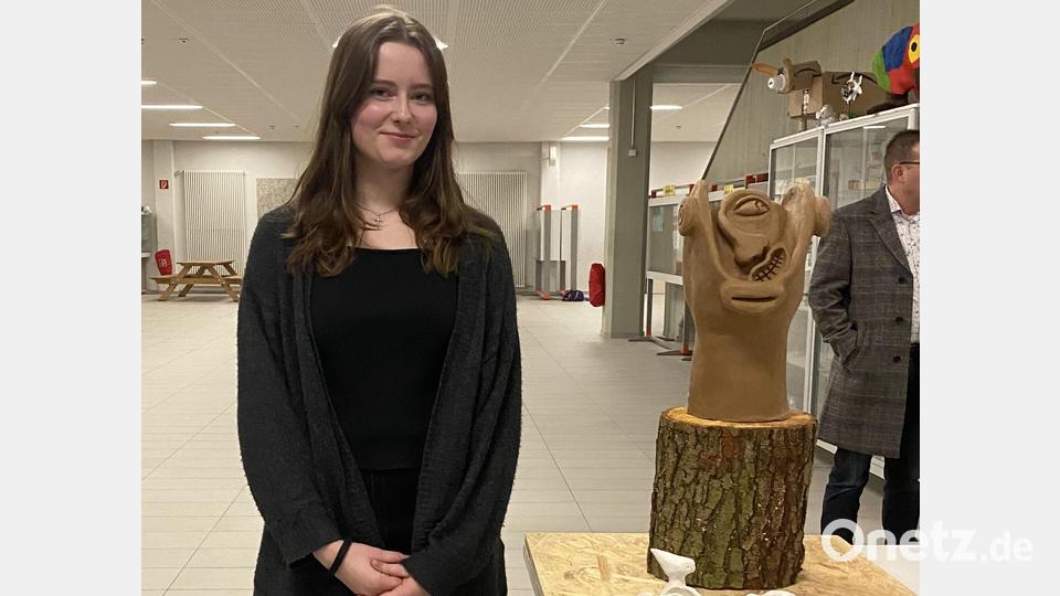 Sophia Fütterer mit ihrem Einfall. Bild: exb